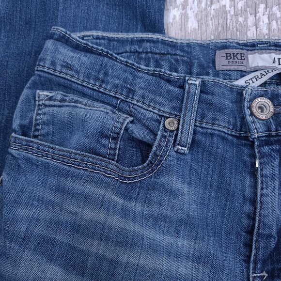 BKE Jeans Mens 32x32 Alec Straight Leg Medium Blue Denim Wash Pants - Picture 5 of 9